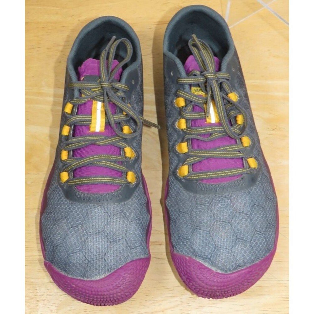 Merrell Vapor Glove 3 Barefoot Running Minimalist Shoes 7.5 Gray Purple J09674 - Picture 3 of 8
